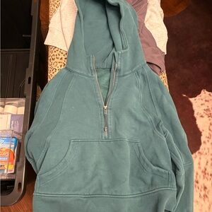 lululemon athletica Teal scuba half zip